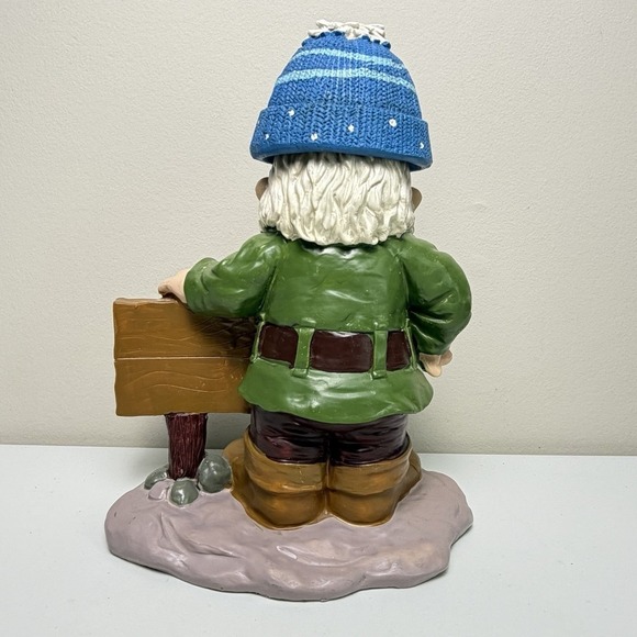 Garden Greater Gnome Sweet Gnome + Winter Hat 10" Outdoor Home Decor - Picture 5 of 13